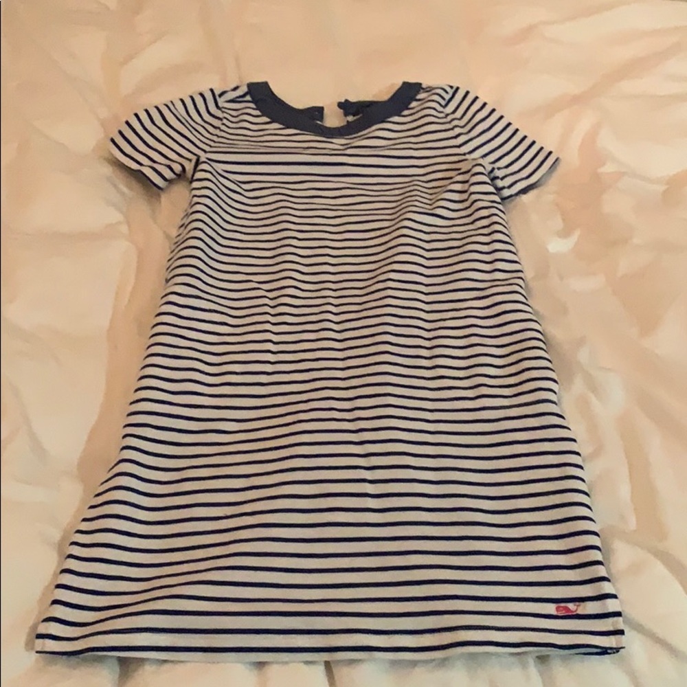 Girls Vineyard Vines Striped Soft Dress